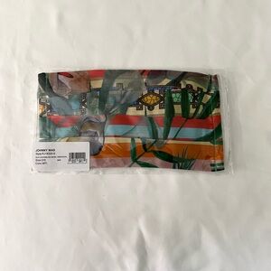 NEW JOHNNY WAS Gorgeous Designer Face Mask Covering Silk Tropical Orange Pattern